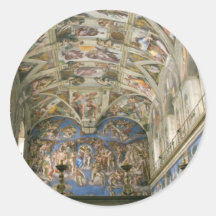 Vatican Sistine Chapel Round Sticker