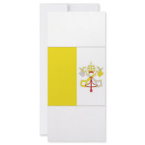 Vatican State Flag Rack Card Design