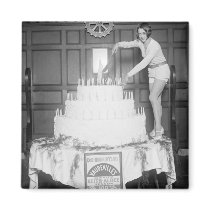 Vaudeville Birthday Party: 1926 Fridge Magnet