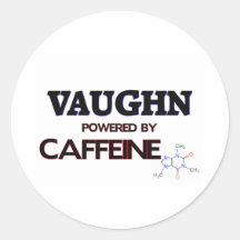 Vaughn powered by caffeine stickers