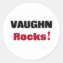 Vaughn Rocks Round Sticker