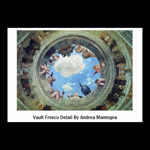 Vault Fresco Detail By Andrea Mantegna Print