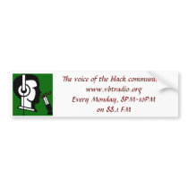 vbtalktmplogo, The voice of the black community... bumper stickers