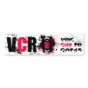 VCR w/ Text Bumper Sticker bumper stickers by djvanish VCR w/ Text Bumper Sticker bumper stickers