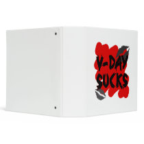 vday sucks 3 ring binders
