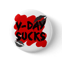 vday sucks pinback buttons