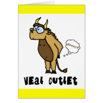 Veal Cutlet Card by ticklemonkey Veal Cutlet Card