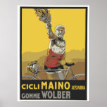 Vector Art, cycling, Italian champion 1920, small Print