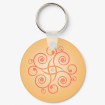 Vector Art: Gradient Spirals: Keychain