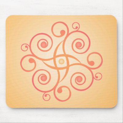 Vector Art: Gradient Spirals: Mousepad by spiritswitchboard