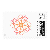 Vector Art: Gradient Spirals: postage