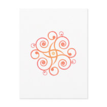 Vector Art: Gradient Spirals: postcards
