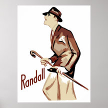 Vector Art Jazz Age Men's fashion Print