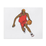 vector basketball player dribbling full color flyer