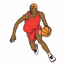 vector basketball player dribbling photo sculptures
