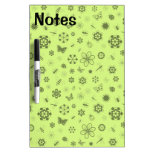 Vector Bugs & Flowers (Grass Green) Dry-Erase Whiteboards