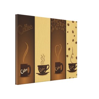 vector coffee banners wrappedcanvas