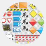 Vector - Construction Sign Set Sticker