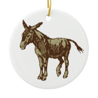 Vector Donkey Ornaments