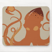 Vector Giant Squid Mousepad