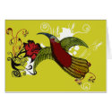 Vector Green Bird cards by myhome71 Vector Green Bird cards