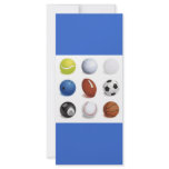 Vector Illustration of Sport Balls Rack Cards