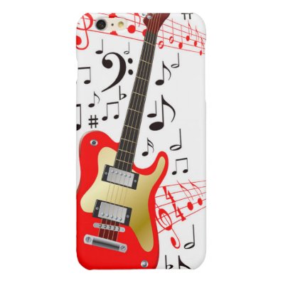 Vector Image Electric Guitar Glossy iPhone 6 Plus Case