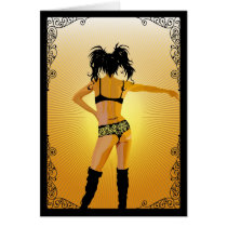 Vector Lady Card by wowdesign Vector Lady Card