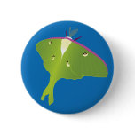 Vector Luna Moth Button