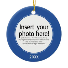 Vector Photo Frame - DOUBLE-SIDED ornament