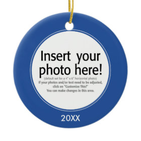 Vector Photo Frame - DOUBLE-SIDED ornament