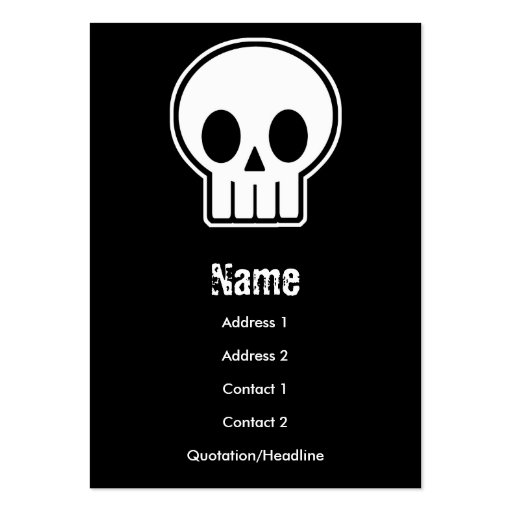 Vector Skull Business Card