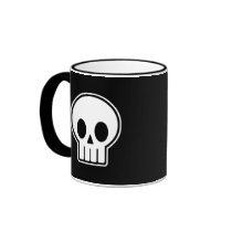 Vector Skull Halloween mugs
