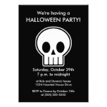 Vector Skull Halloween Party Invitations