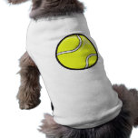 vector tennis ball graphic doggie shirt