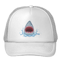 vectorstock_383155 Cartoon Shark Teeth hungry Trucker Hat