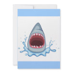 vectorstock_383155 Cartoon Shark Teeth hungry Personalized Announcement