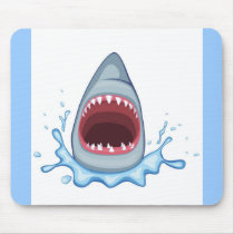 vectorstock_383155 Cartoon Shark Teeth hungry Mousepad