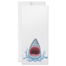 vectorstock_383155 Cartoon Shark Teeth hungry Rack Card Design