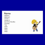 vectorstock_507105 Cute blonde girl guitar rock business cards