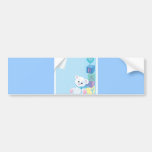 vectorstock_82298 Blue baby bear newborns Bumper Stickers