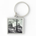 Veduta della Piazza del Popolo, c.1750 Key Chain