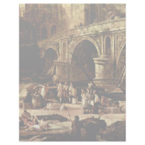 Vedute Of A Port At The River By Carlevarijs Luca Customized Letterhead
