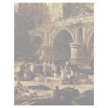 Vedute Of A Port At The River By Carlevarijs Luca Customized Letterhead
