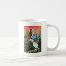 Veeries in a Coniferous Forest Mugs