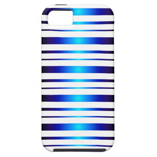 Vega Blue Glowing Stripes Pattern iPhone 5 Case