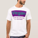 Vegan 2-sided shirt. 