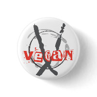 Vegan Anarchist button