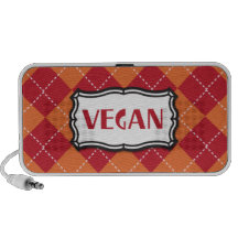 Vegan Argyle Pattern iPod Speaker