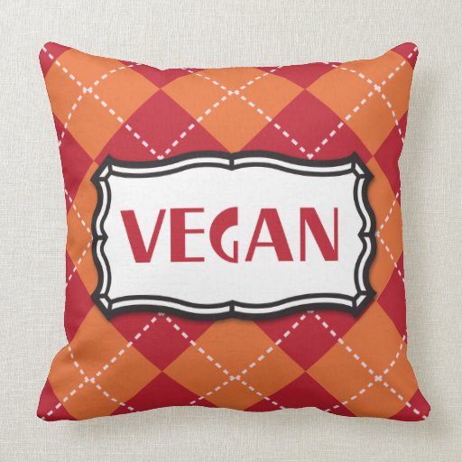 Vegan Argyle Pattern Throw Pillows